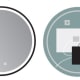 Miroir de salle de bain avec éclairage LED París Ledimex croquis 9