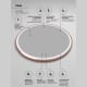 Miroir de salle de bain avec éclairage LED París Ledimex détail 5