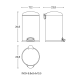 Start Cosmic Bathroom Litter Bin croquis 1