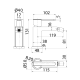 Mitigeur de bidet Imex Roma croquis 4