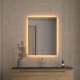 Miroir de salle de bain avec éclairage LED Dune Bruntec principal 3