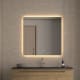 Miroir de salle de bain avec éclairage LED Dune Bruntec principal 2