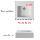 Lavabo à poser Bruntec Roma croquis 1