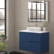 Meuble de salle de bains avec plan de toilette en pierre compacte blanche Lia Bruntec couleurs principal 7