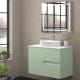 Meuble de salle de bains avec plan de toilette en pierre compacte blanche Lia Bruntec couleurs principal 8