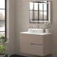 Meuble de salle de bains avec plan de toilette en pierre compacte blanche Lia Bruntec couleurs principal 4