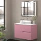 Meuble de salle de bains avec plan de toilette en pierre compacte blanche Lia Bruntec couleurs principal 9
