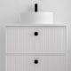 Meuble de salle de bains avec plan de toilette Microtec Blanca Avila Dos détail 4