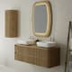Meubles de salle de bains avec plan de toilette en bois massif Baviera Bruntec principal 1