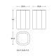 Line Cosmic Bathroom Litter Bin croquis 2