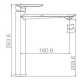 Robinetterie de lavabo Ural Imex croquis 6