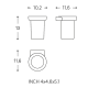 Architect S+ Cosmic Toilette Brush Holder croquis 9