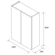 Colonne de bain Infinity Salgar croquis 2