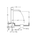 Robinet de lavabo Cuadro Tres croquis 1