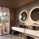 Miroir de salle de bain avec éclairage LED Bolonia Ledimex environnement 4