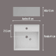 Libra Art and Bath petite vasque suspendue croquis 2