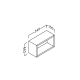 Etagère de salle de bain Landes Coycama croquis 5