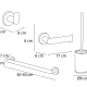 Ensemble d'accessoires de salle de bain Bali Mediterranea de baño croquis 6