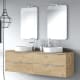 Meuble de salle de bains avec plan de toilette en bois principal 0