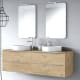 Meuble de salle de bains avec plan de toilette en bois principal 0