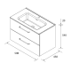 Ensemble meuble-lavabo Morai Salgar croquis 8