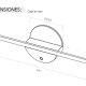 Paroi de douche nordique (FN-2001) Profiltek croquis 6