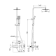 Ensemble de douche Pisa d’Imex croquis 14