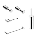 Ensemble d'accessoires de salle de bains Logic Cosmic principal 1