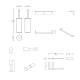 Ensemble d'accessoires de salle de bains Logic Cosmic croquis 6