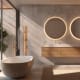 Miroir de salle de bain avec éclairage LED Fun Ledimex environnement 5