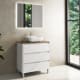Meuble de salle de bains avec plan de toilette en bois Boston Bruntec principal 5