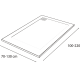 Receveur de douche Solid Surface Corian DuPont Centauro Hidronatur croquis 2