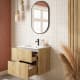 Ensemble de meubles de salle de bain en bambou Coycama détail 4