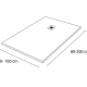 Receveur de douche Solid Surface Perseo Hidronatur croquis 2