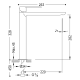 Robinet de lavabo Loft Tres croquis 1