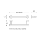 Porte-serviettes de salle de bains Architect Cosmic croquis 11