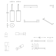Ensemble d'accessoires de salle de bains Logic Cosmic croquis 6