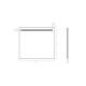 Miroir de salle de bain avec éclairage LED Tarim Bruntec croquis 3