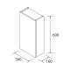 Colonne de bain Infinity Salgar croquis 10