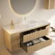 Meuble de salle de bains avec plan de toilette Alpes 13 Bruntec détail 2