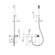 Imex Genoa Robinet de douche croquis 10