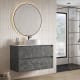 Meuble de salle de bains Artemisa Bruntec avec plan de toilette Compact Pierre blanc principal 3
