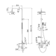 Ensemble de douche et baignoire Toscana Imex croquis 10