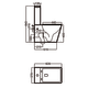 WC compacte Rimless Square Bruntec croquis 7