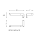 Porte-rouleau de toilette Micra Cosmic croquis 6