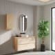 Meuble de salle de bains en bois avec plan de toilette en bois Vilma Bruntec principal 0