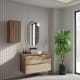 Meuble de salle de bains en bois avec plan de toilette en bois Vilma Bruntec principal 3