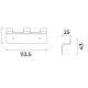 Cintre de salle de bains Triple Form Medimex croquis 7
