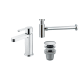 Pack Roma Robinet de lavabo Imex + Bonde à déclic + Siphon principal 0