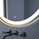 Miroir de salle de bains avec éclairage LED Seychelles Eurobath détail 5